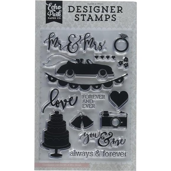 Echo Park Paper Company Mr & Mrs Stamp - Picture 1 of 8